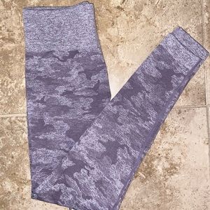 Gymshark purple camo leggings